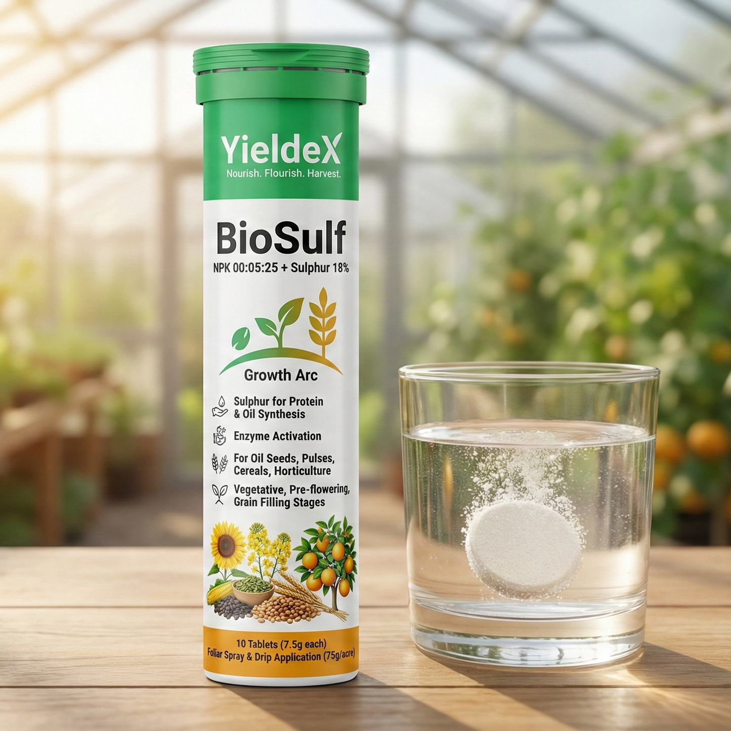 BioSulf Patented Sulphur & Potassium Effervescent Tablets