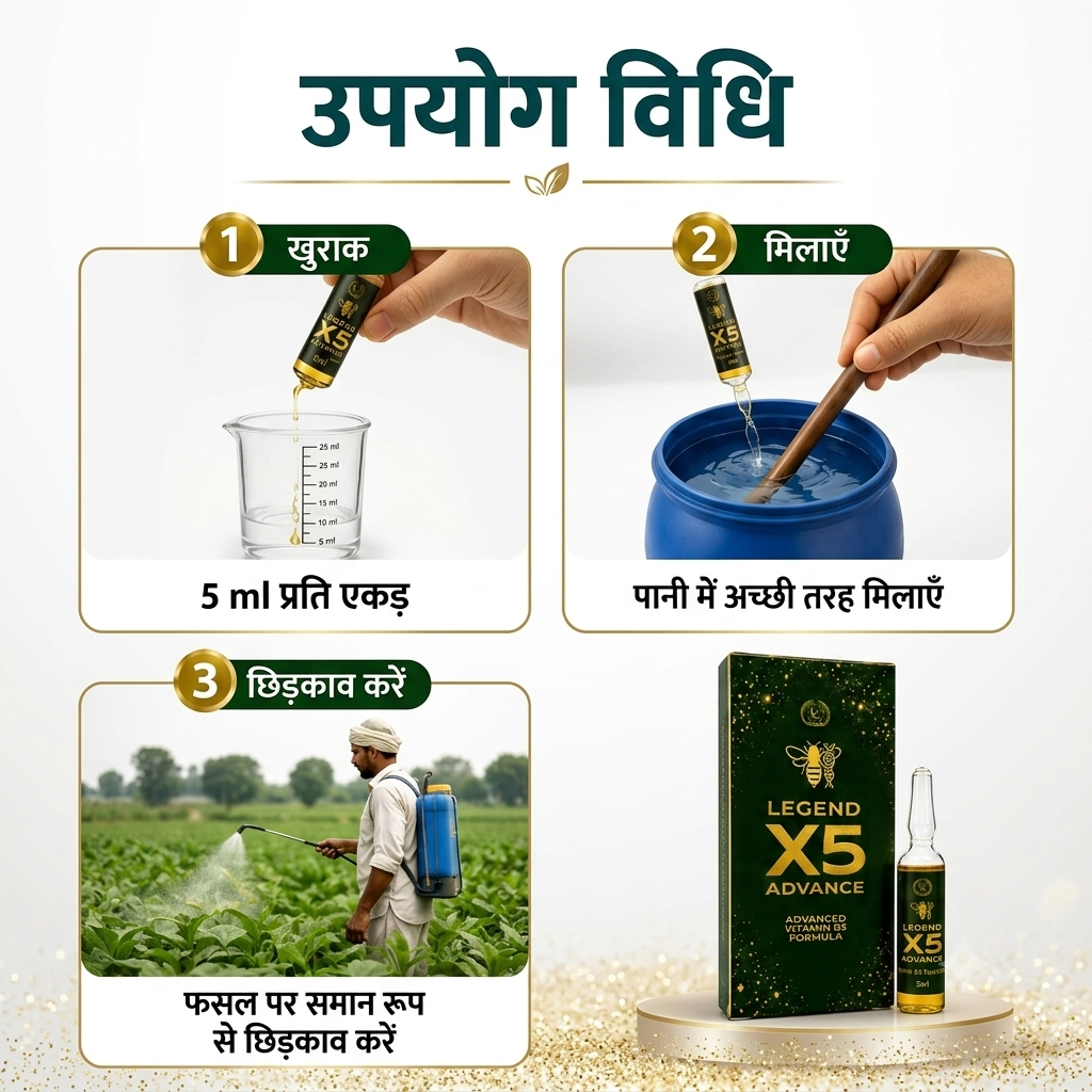 X5 Advance | Vitamin B3 (Nicotinamide) 3.25% | Biostimulant | Suitable for All Vegetables