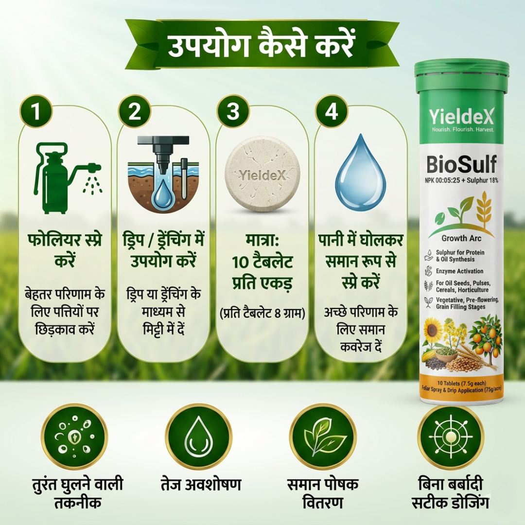 BioSulf Patented Sulphur & Potassium Effervescent Tablets