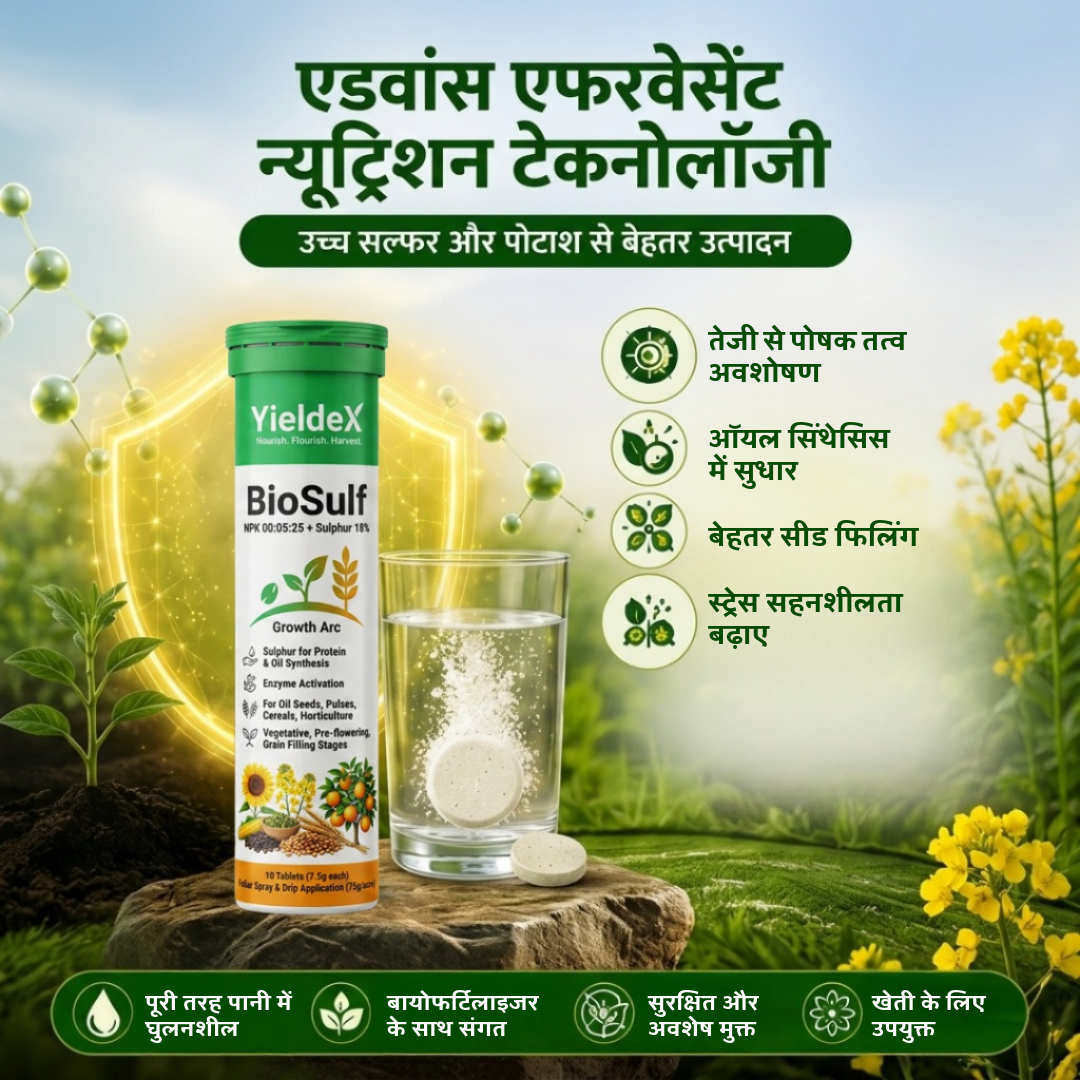 BioSulf Patented Sulphur & Potassium Effervescent Tablets