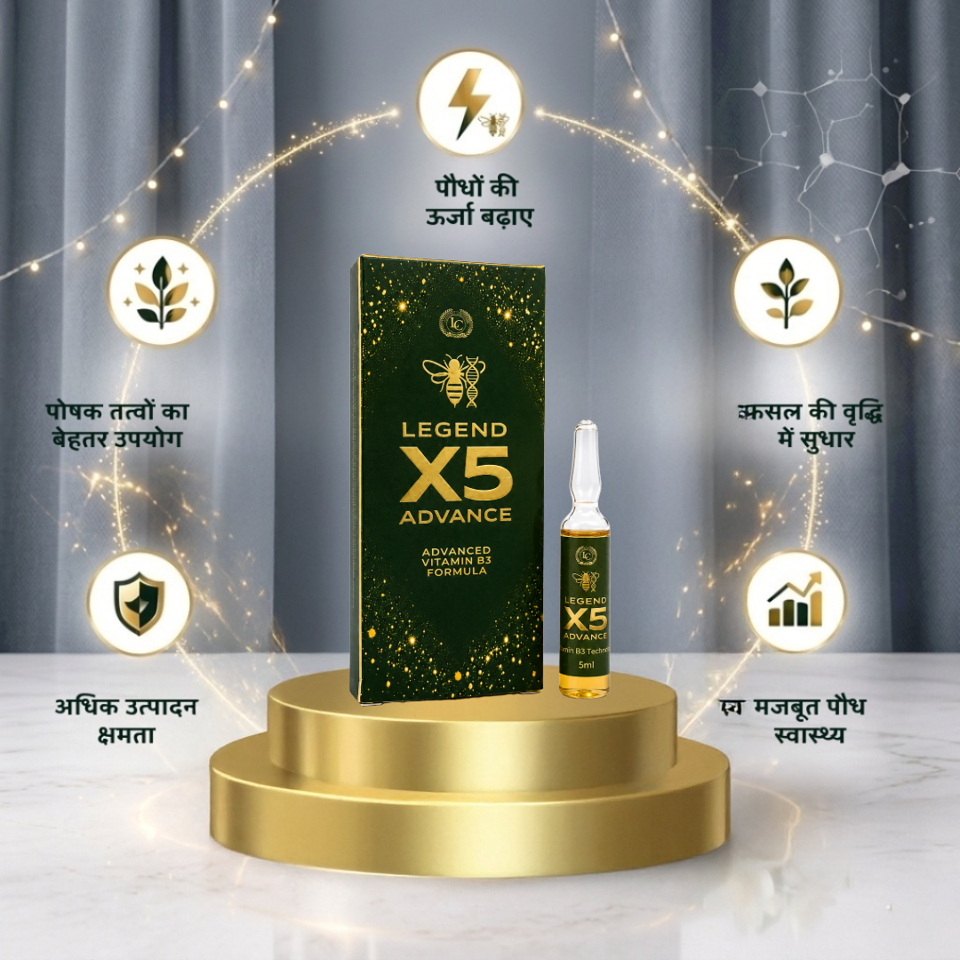 X5 एडवांस | विटामिन बी3 (निकोटिनामाइड) 3.25% | बायोस्टिमुलेंट | सभी सब्जियों के लिए उपयुक्त