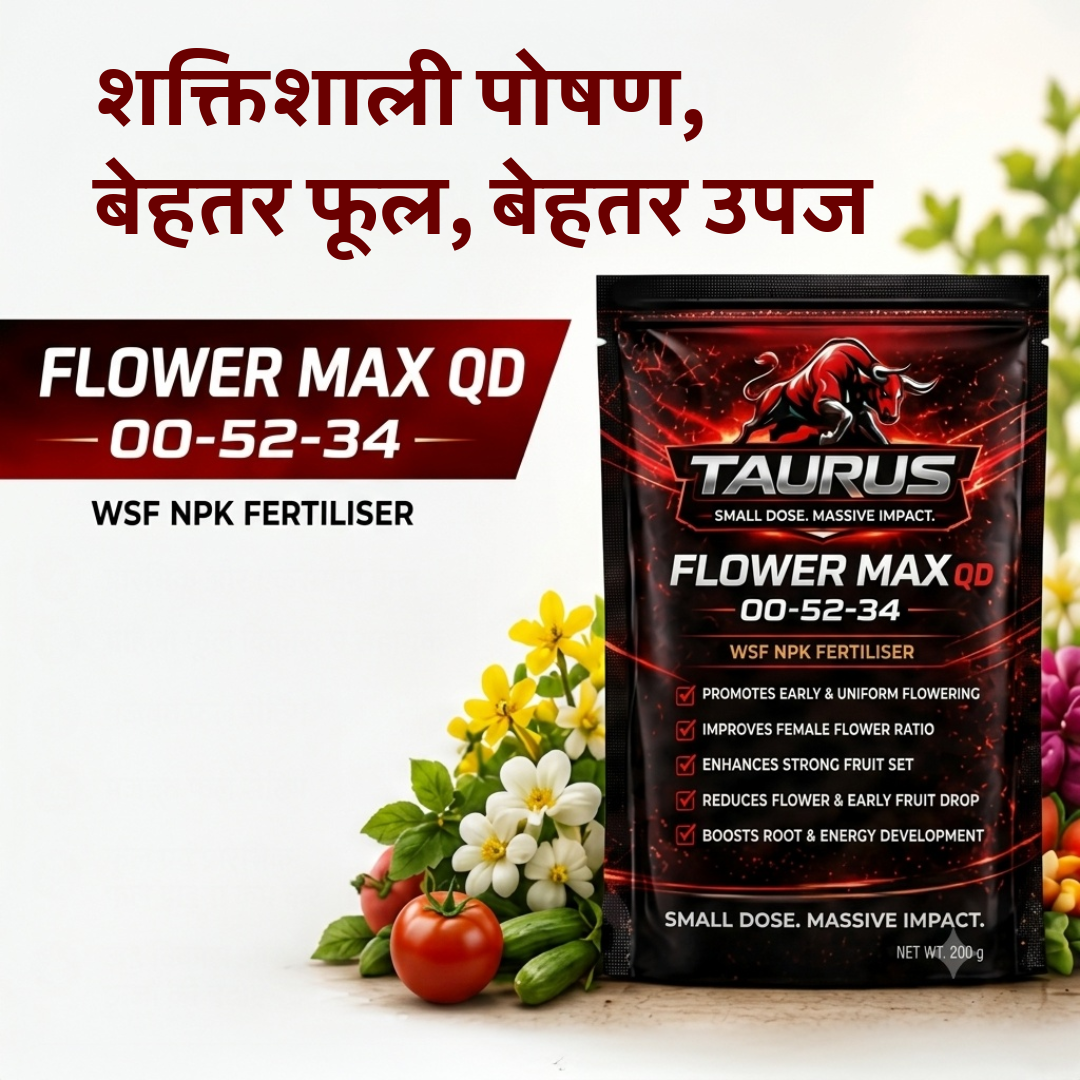 FLOWER MAX QD 00-52-34 | High Phosphorus & Potassium Water-Soluble NPK Fertilizer | Flowering & Fruit Set Booster