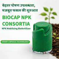 BIOCAP NPK CONSORTIA | NPK Mobilizing Biofertilizer | 100 Billion CFU/Acre | Smart Capsule Technology