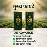 X5 Advance Combo Pack of 2 | Vitamin B3 (Nicotinamide) 3.25% Biostimulant | Plant Growth Activator | Stress Recovery & Yield Booster